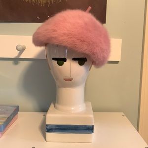 Vintage Angora Beret
